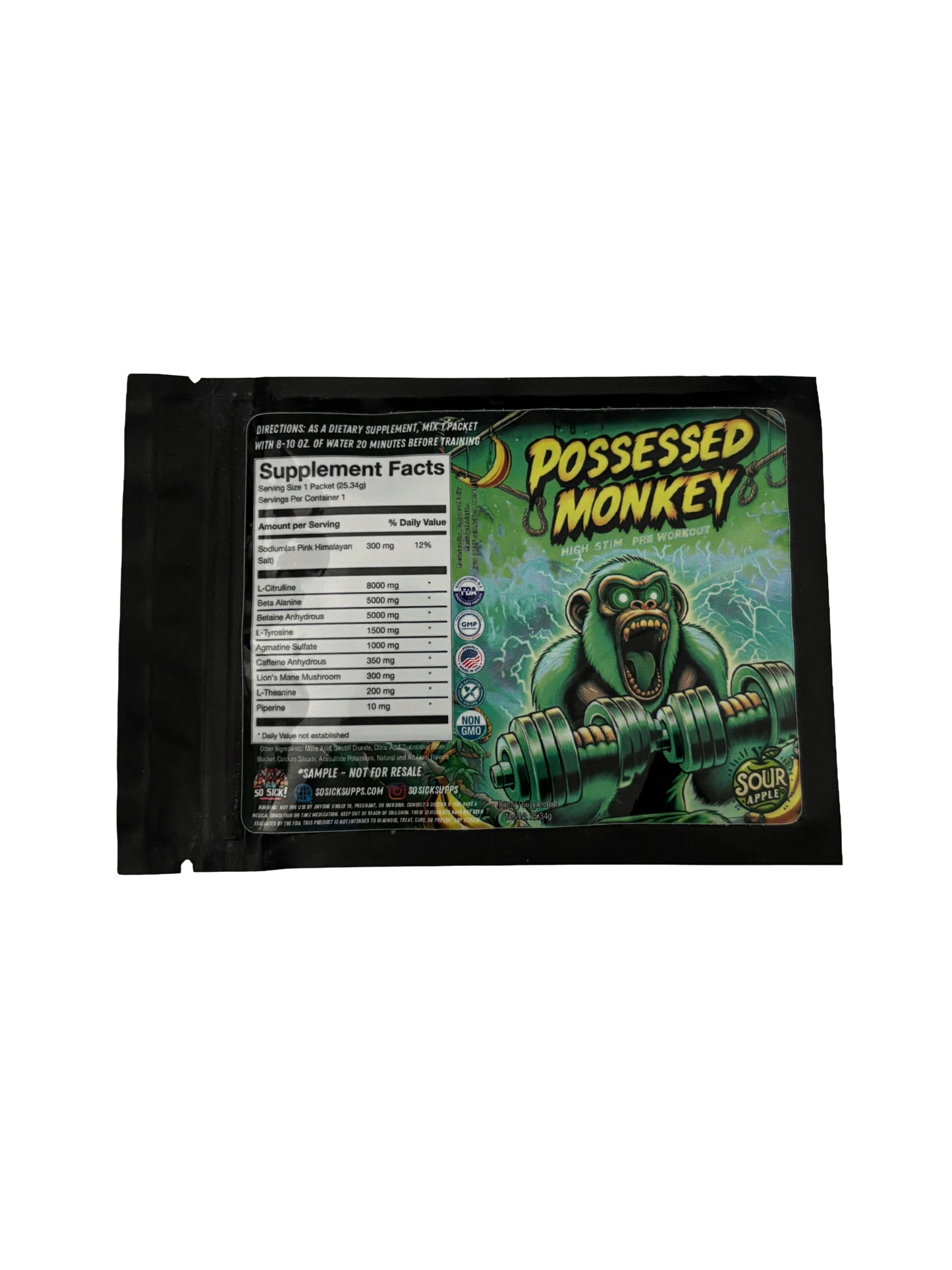 SoSickSupps Green Apple Pre-Workout