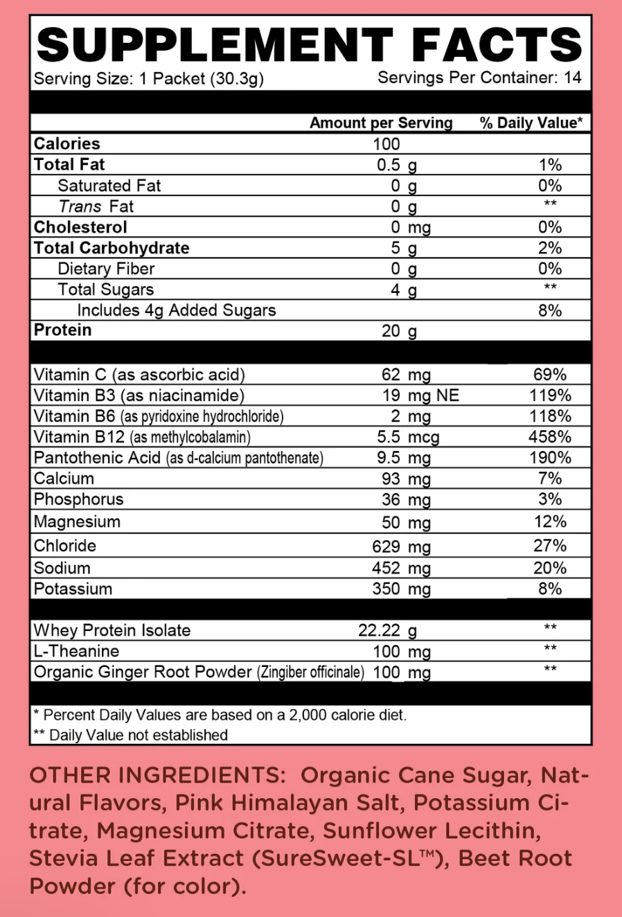 Sousa - Strawberry Milkshake (Protein + Electrolytes)
